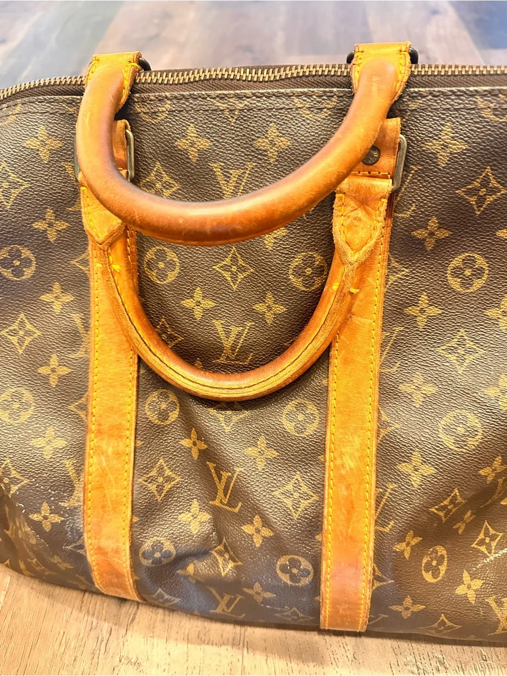 Louis Vuitton Monogram Canvas Travel Duffel Bag keepall 55 pre owned - Picture 2 of 15